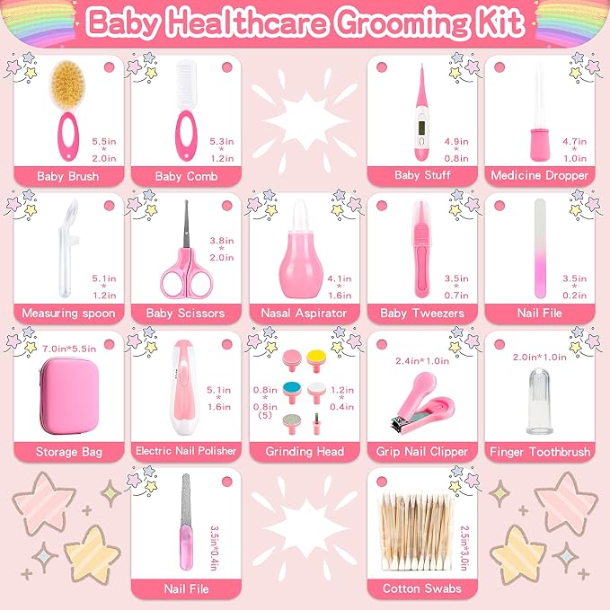 Infant Grooming Essentials: Electric Safety Nail Trimmer, Nasal Aspirator - Image 3