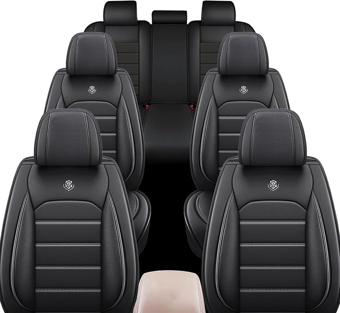 JOJ Car Seat Cover Fit for Toyota Highlander 2001-2025, 7 Seat Car Seat Cover - Image 2