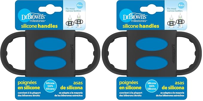 Dr. Brown’s® Milestones™ 100% Silicone Baby Bottle Handles, 2 Pack by DrBrowns