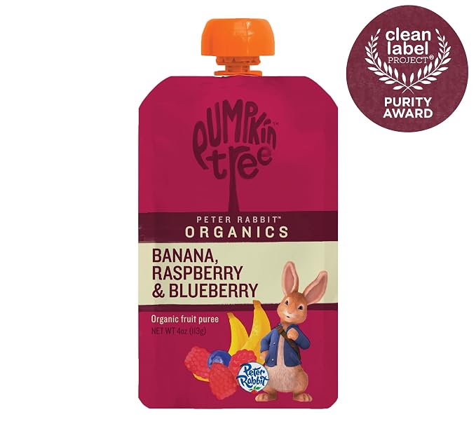 Pumpkin Tree Peter Rabbit Organics, Organic Raspberry, Banana and Blueberry - Image 9
