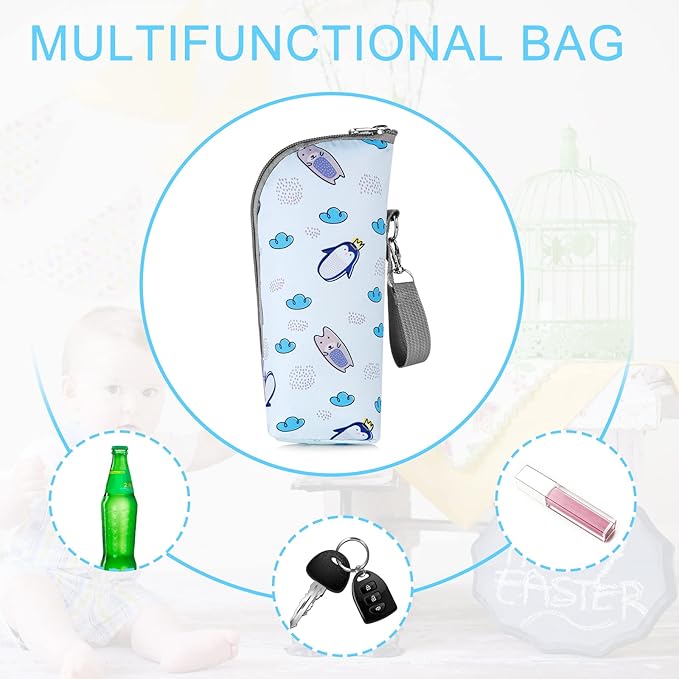 Accmor Baby Bottle Cooler Tote Bags, Insulated Breastmilk Cooler Bag, Nursing - Image 6