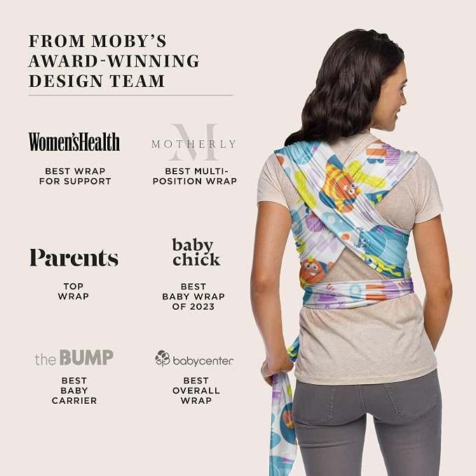 Moby Baby Wrap Carrier Featherknit - Image 7