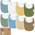 8-Pack Organic Baby Bibs for Boys, Girls by KeaBabies