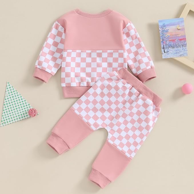 Fernvia Toddler Baby Girl Clothes 3 6 9 12 18 24 Months Fall Outfits Solid Long - Image 3
