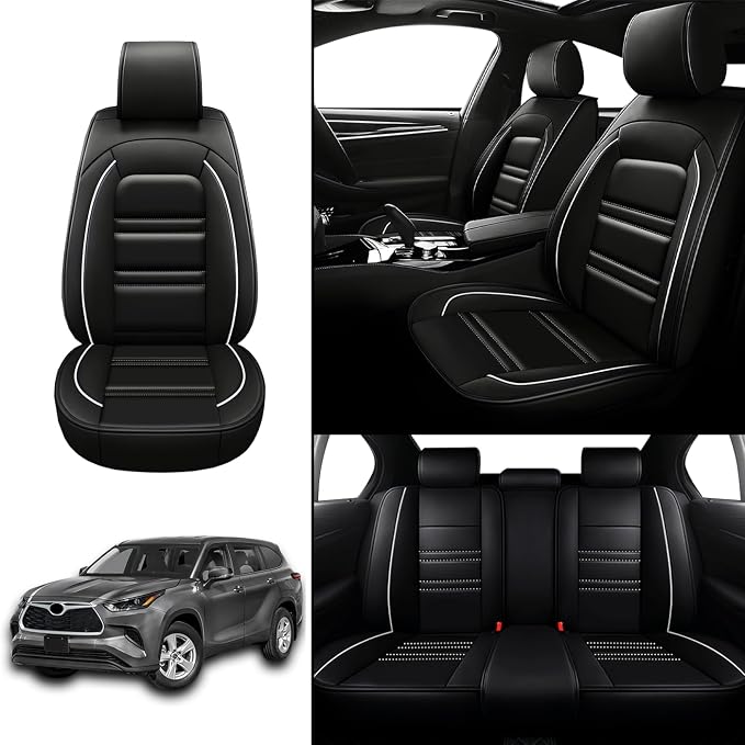 Seat Covers for Toyota Highlander 2001-2025 | 5-Seats Leather Seat Covers - Image 2