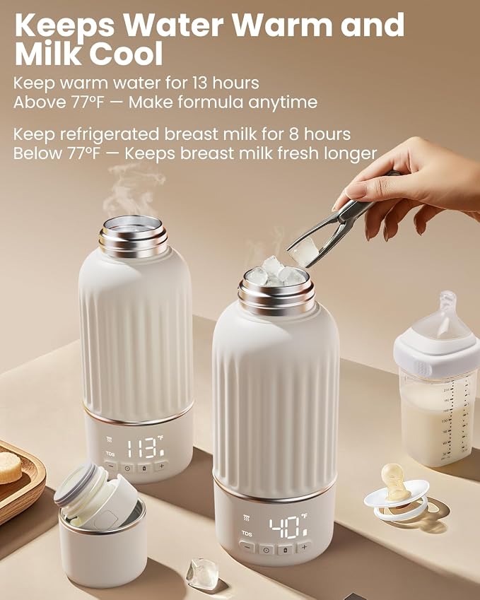 Portable Bottle Warmer for Travel, 2.5 Min Fast Heating for Breast Milk and - Image 7