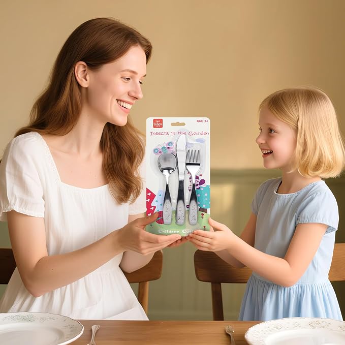 Lehoo Castle Kids Silverware, Kids Utensils Includes Forks and Spoons, Toddler - Image 8