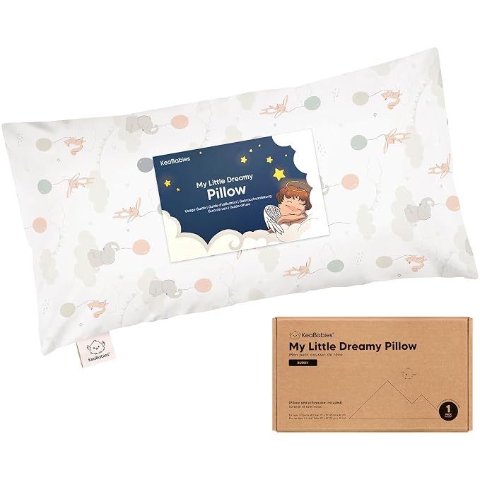 Toddler Pillow with Pillowcase by KeaBabies