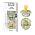 BIBS Pacifiers - Studio 2 Pack | Round Nipple Baby Pacifier | BPA Free Natural by BIBS