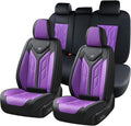 Coverado Car Seat Covers Full Set, Car Seat Protectors Leather Seat Covers by COVERADOAUTO