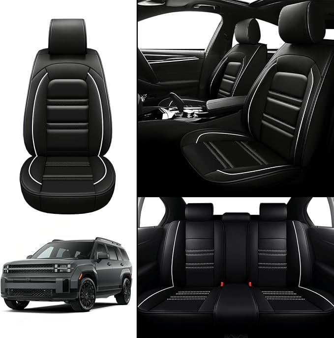 Seat Covers for Hyundai Car Santa fe 2001-2025 | 5-Seats Leather Seat Covers - Image 2