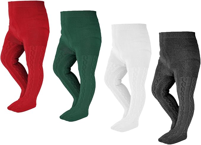 EPEIUS Baby Girl Tights Thick Cable Knit Leggings Stockings Cotton Pantyhose by EPEIUS