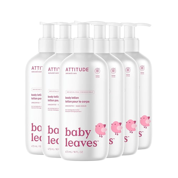 ATTITUDE Baby Lotion, EWG Verified Moisturizer, Dermatologically Tested by ATTITUDE