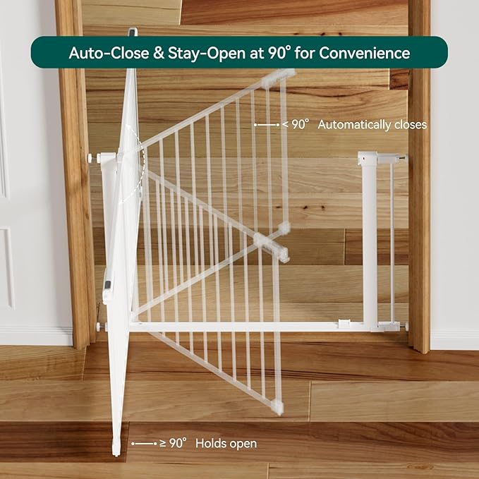 BABELIO Baby Gate for Doorways and Stairs, 31-36" Pet Gate - Image 5