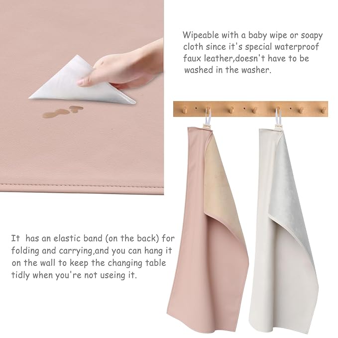 Owlowla Baby Diaper Changing Pad Portable Changing Mat Travel Changing Pad Liner - Image 3