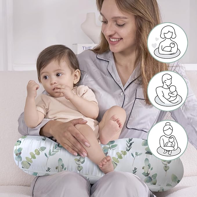 Little Grape Land Nursing Pillow, Upgraded Breast Feeding Pillow - Image 4