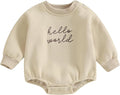 VISGOGO Newborn Infant Baby Boy Girls Oversized Romper Little Dude Sweater by VISGOGO