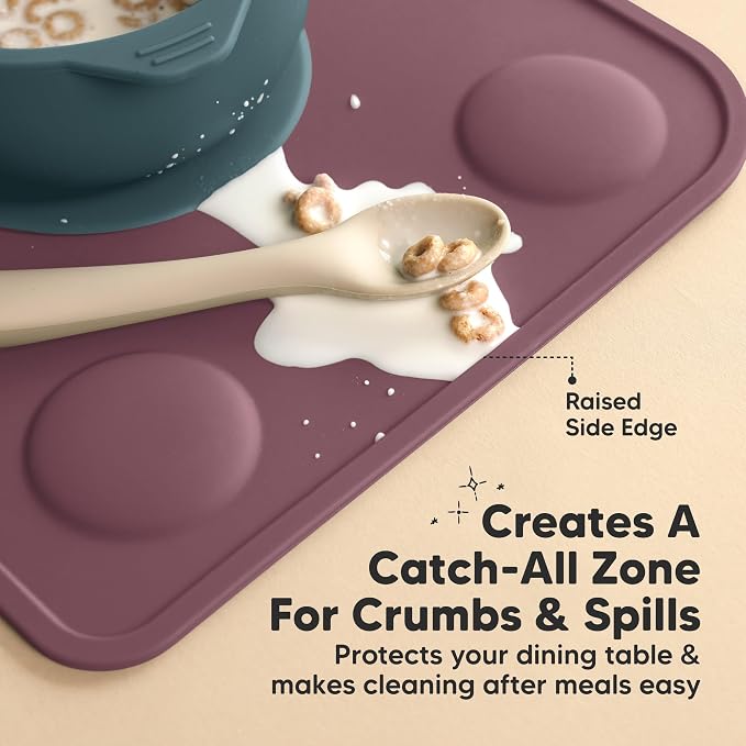 KeaBabies 2-Pack Silicone Placemats - Image 5