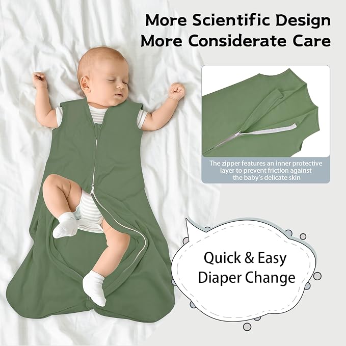 Baby Sleep Sack 6-12 Months, 100% Cotton TOG 0.5 Wearable Blanket - Image 4