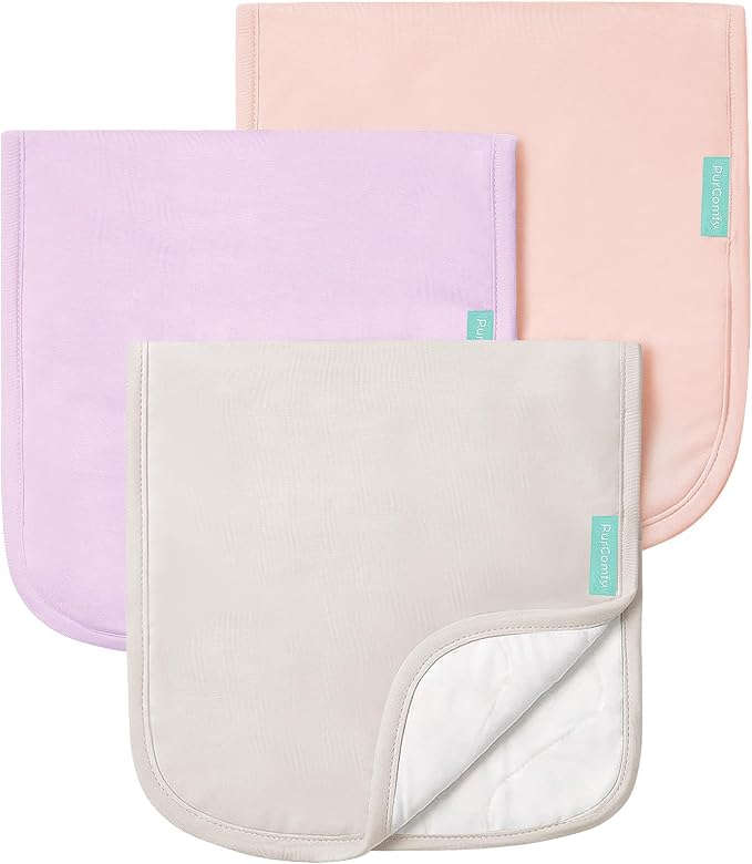 PurComfy Supersoft Burp Cloths, Premium Bamboo Viscose Baby Burp Cloths by PurComfy