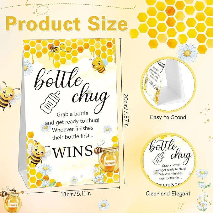 TrelaCo Cool Baby Shower Games Sets 12 Pcs Feeding Bottles - Image 2