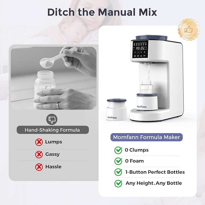 Formula Maker Pro, 2-Minute Quick Mix Baby Formula Dispenser, One-Touch - Image 3