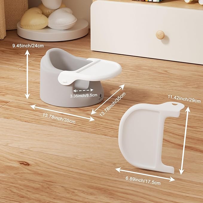 Baby Floor Seat with Removable Tray – Portable Feeding & Activity Booster Seat - Image 6