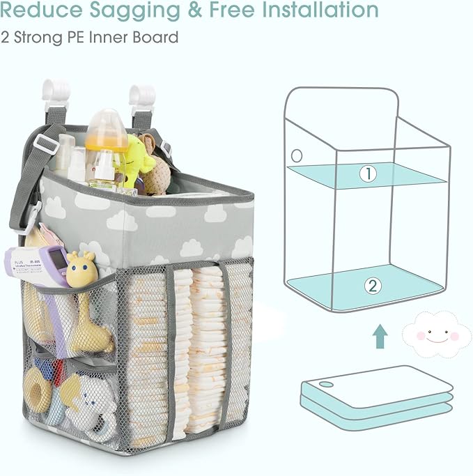 Maliton Hanging Diaper Caddy Organizer - Image 2