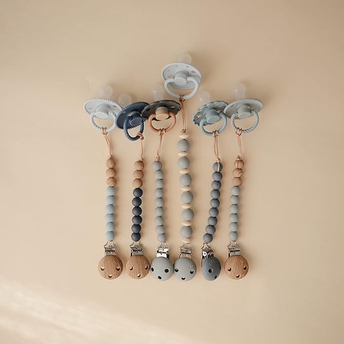 mushie 100% Silicone Baby Pacifier Clip BPA Free | Eva - Image 2