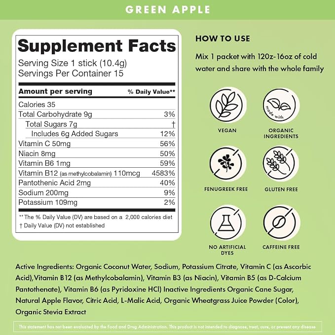 Boobie Hydromom Superfood Electrolyte Drink Mix, & Beyond, 15 Packets - Image 2
