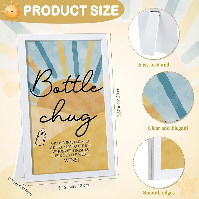 Roowest Bottle Chug Baby Shower Game Favors Including 18 Pcs Feeding Bottles - Image 3