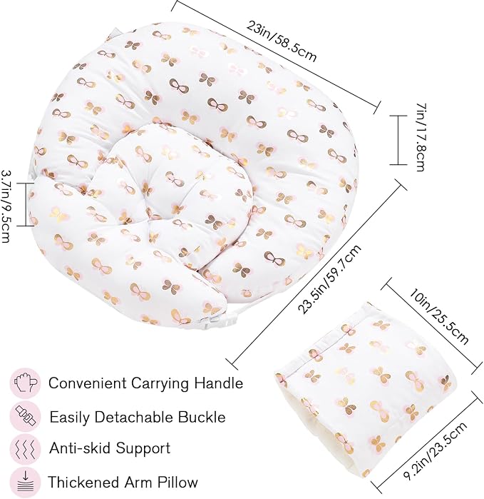 Little Grape Land Nursing Pillow, 3pk Baby Support Pillow - Image 4