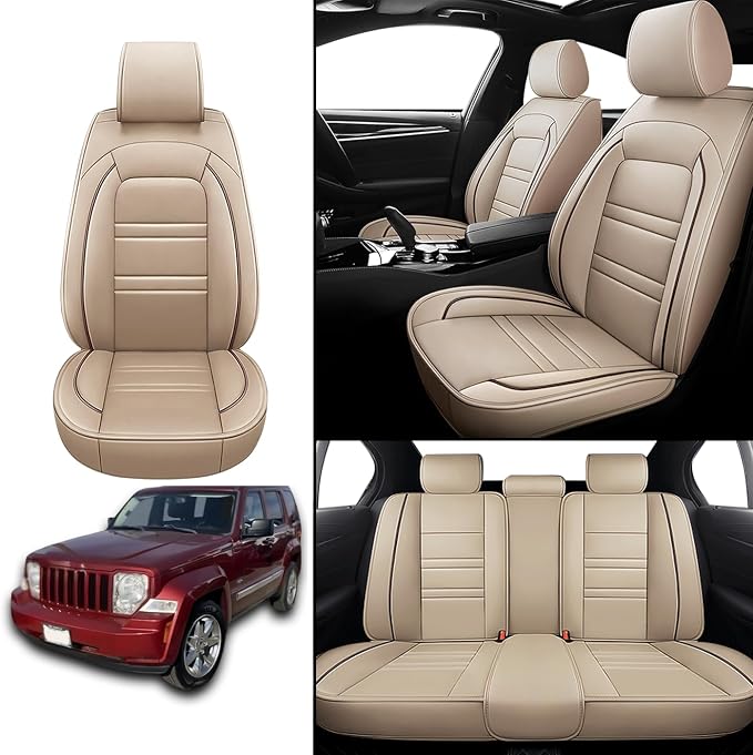 Seat Covers for JP Liberty 2002-2012 | 5-Seats Leather Seat Covers - Image 2