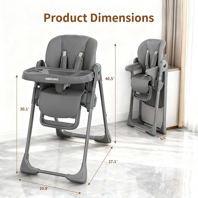 4 in 1 High Chairs for Babies and Toddlers, Foldable Baby High Chairs, Feeding - Image 2
