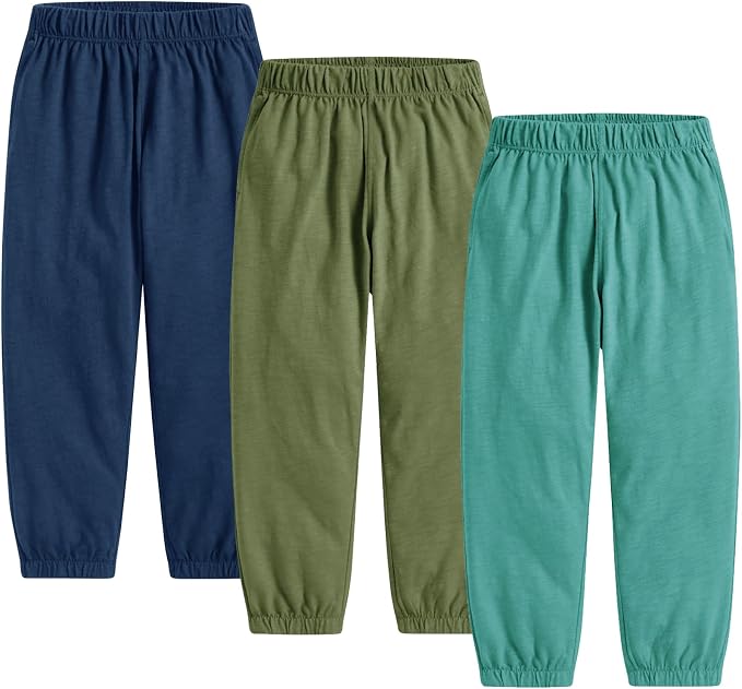 Toddler Boys Pants 3 Pack Soft Cotton Long Bloomers Kids Summer Fall Boy Casual by WATOCHE