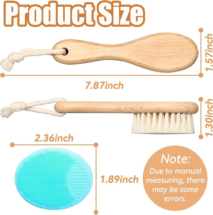 Wooden Baby Hair Brush and Comb Set - Image 3
