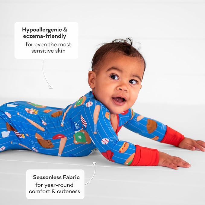 Little Sleepies Pajamas for Baby Boys & Girls, Viscose from Bamboo Baby Pajamas - Image 5