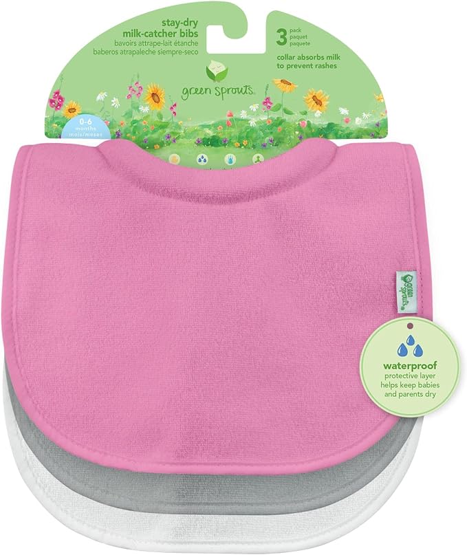 Green Sprouts Stay-dry Milk Catcher Bibs by GreenSprouts
