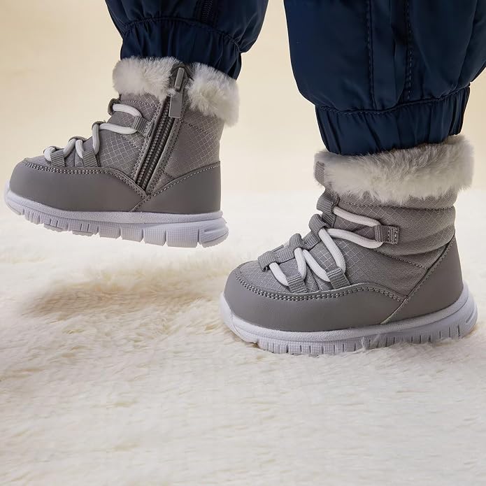 BMCiTYBM Girls Boys Snow Boots Warm Winter Fur Lined Baby Shoes - Image 3