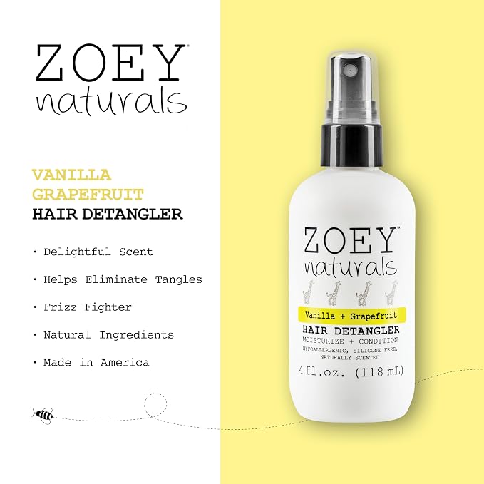 Zoey Naturals - Vanilla Grapefruit Hair Detangler Spray - Image 2