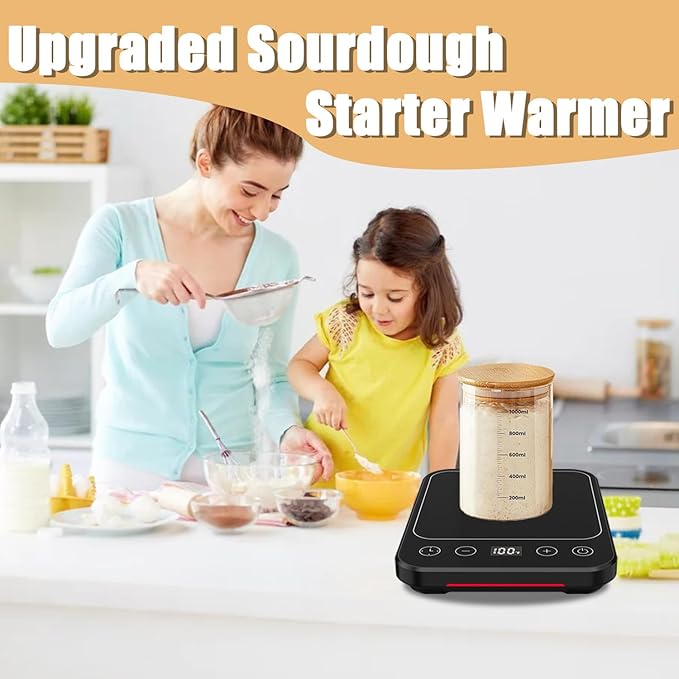 Sourdough Starter Warmer Mat, 12H Timer Warming Heating Pad, Precise 1°F - Image 5