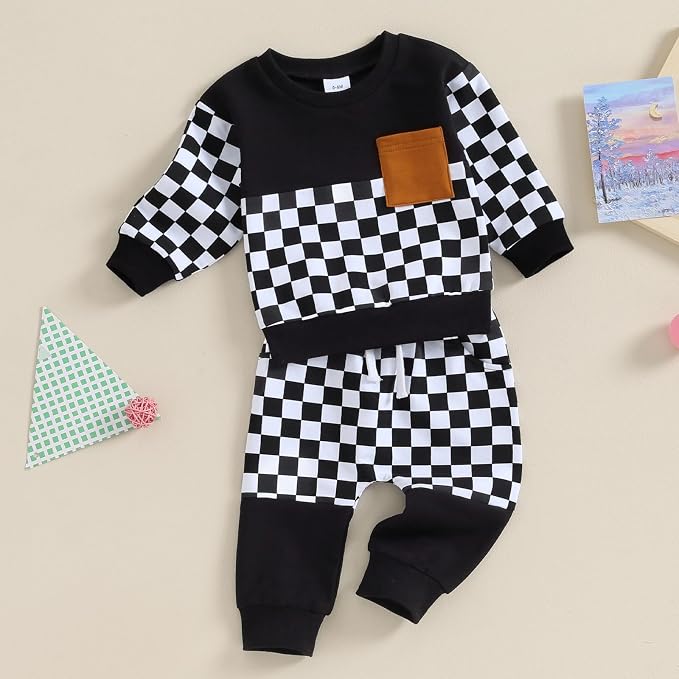Fernvia Toddler Baby Girl Clothes 3 6 9 12 18 24 Months Fall Outfits Solid Long - Image 2