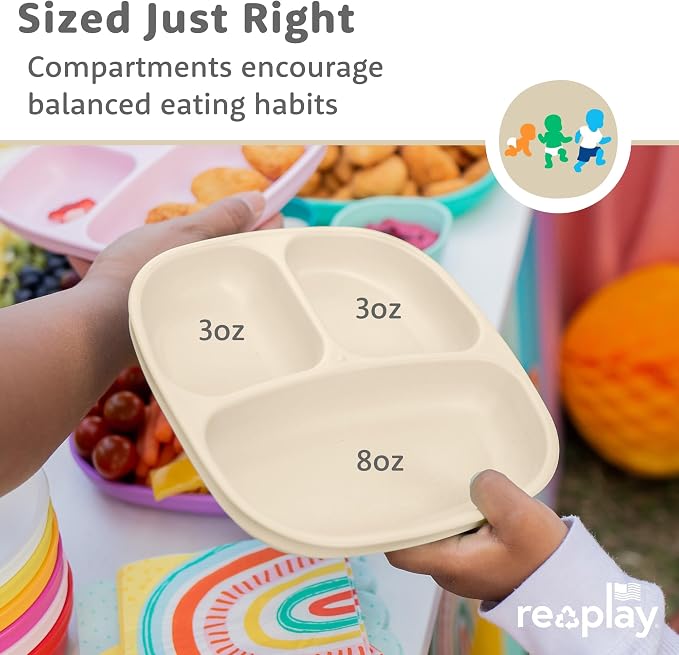 Re-Play Toddler Plates with Dividers - Image 8