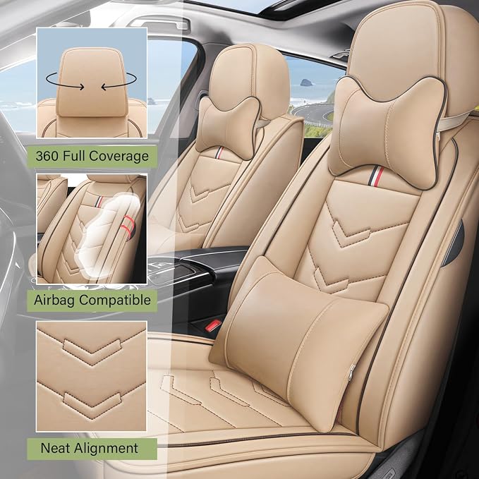Leather Car Seat Covers Fit for LR Range Rover Sport 2023-2025, 5 Seater - Image 2