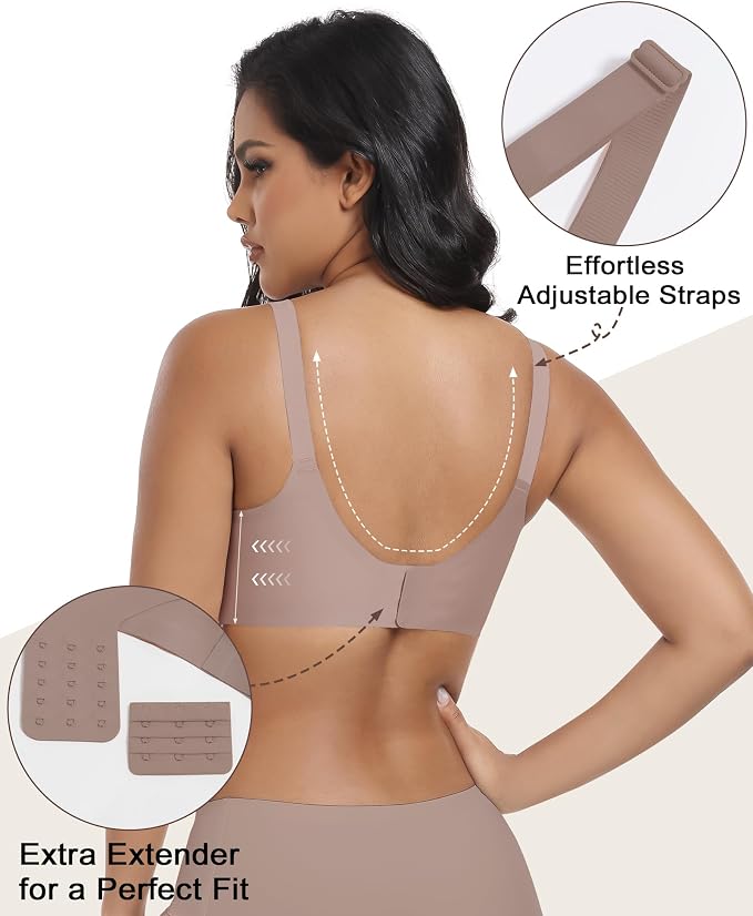 As Fairy Wireless Seamless Pumping Bra Hands Free Nursing Bra Wirefree Comfort - Image 3