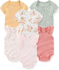 Fashion Baby Boy Girl Bodysuits 6-Pack Casual Cotton Soft Infants Outfit New by JELYLOVE