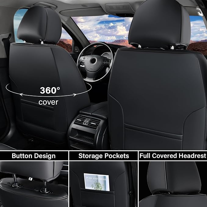 Coverado Car Seat Covers Full Set, Seat Covers - Image 5