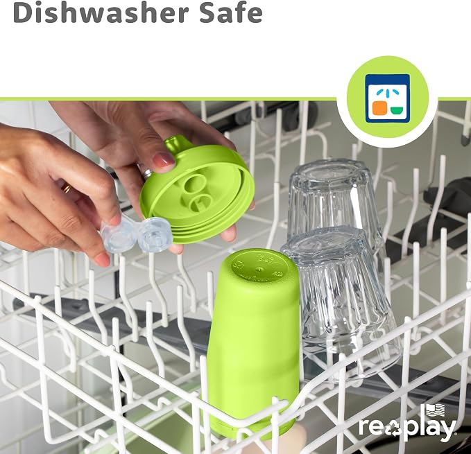 Re-Play Sippy Cups for Toddlers - 10 Oz. Reusable Spill Proof Cups for Kids - Image 7