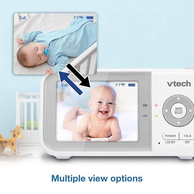 VTech VM923-2 Baby Monitor, 2.8”Screen, 1000ft Range, Pan-Tilt-Zoom, Night - Image 6