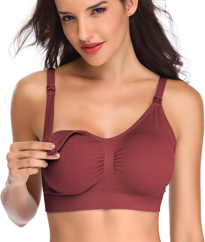 Lataly Womens Seamless Nursing Bra Sleeping Maternity Bralette - Image 5
